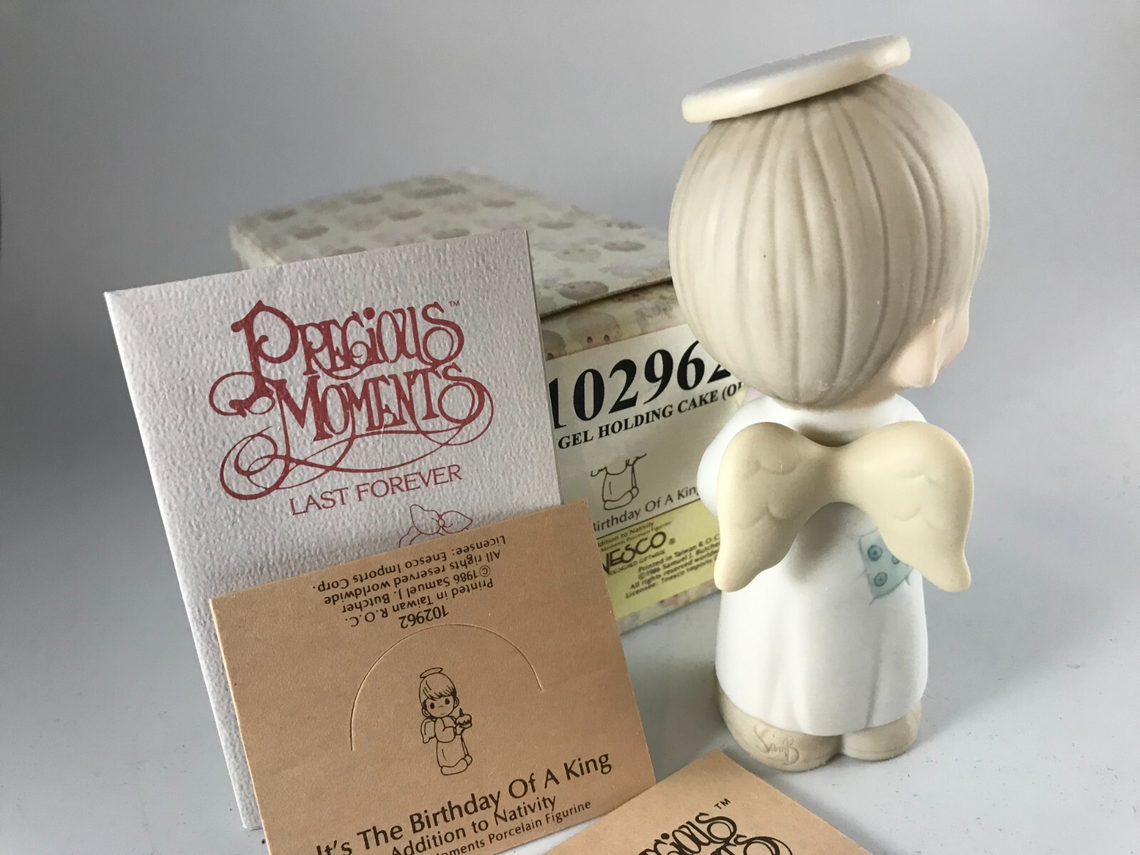 Precious Moments Figure 102962 “It’s The Birthday of a King” Olive Branch Mark