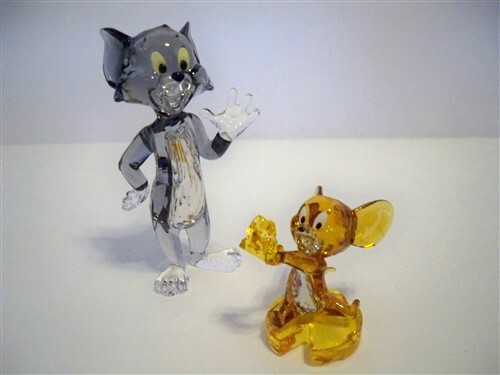 SWAROVSKI TOM & JERRY 5515335 & 5515336 ICONIC CARTOON CHARACTERS