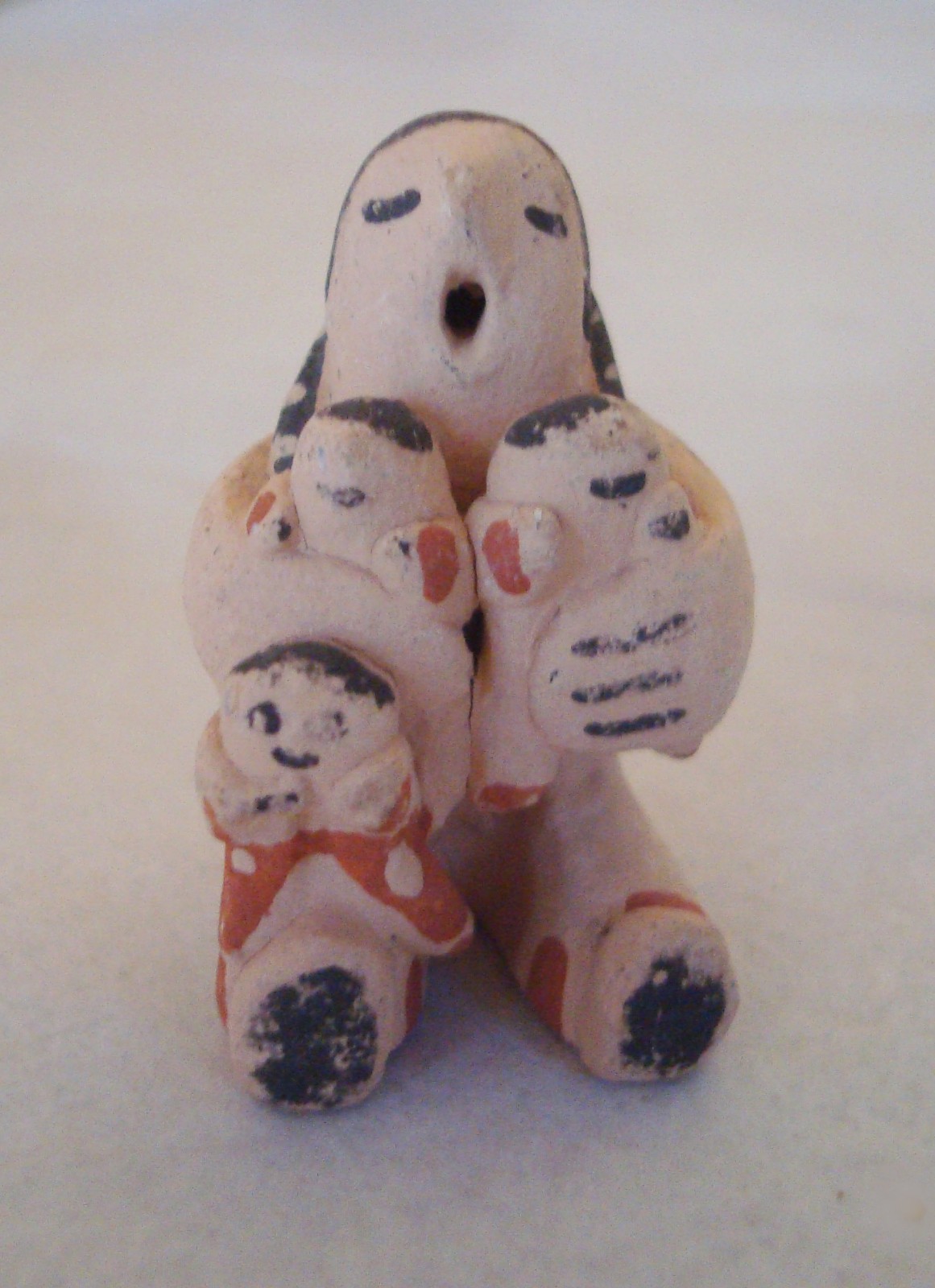 Miniature Southwestern Pottery Native American Storyteller Figurine Signe JM
