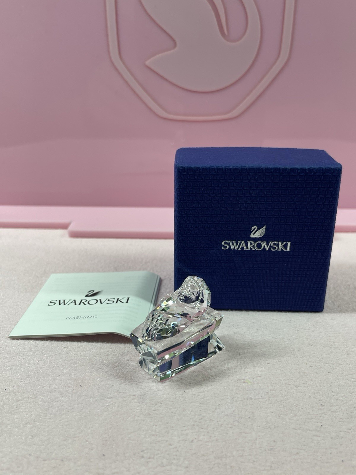 8 Piece Set Swarovski Nativity Scene Joseph Mary Jesus Balthazar Melchior Caspar