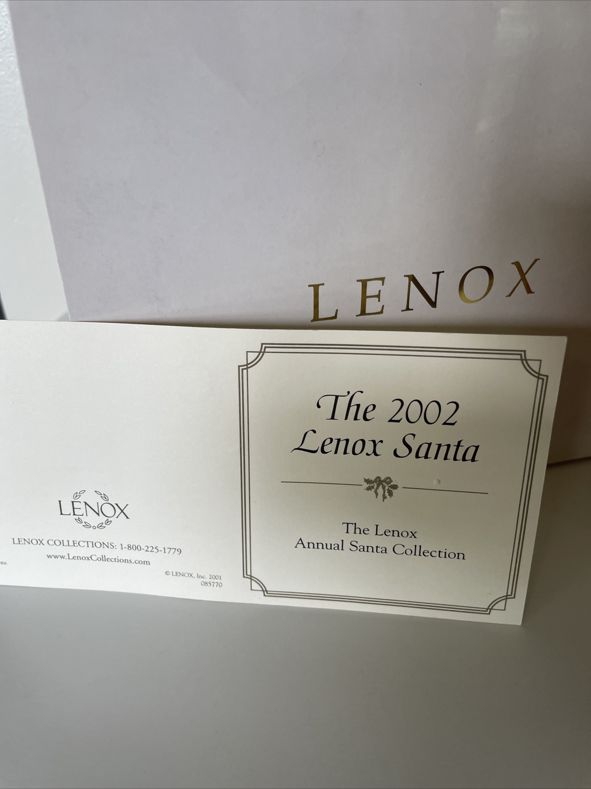 2002 Lenox Collections Santa Singing – Annual Santa Figurine