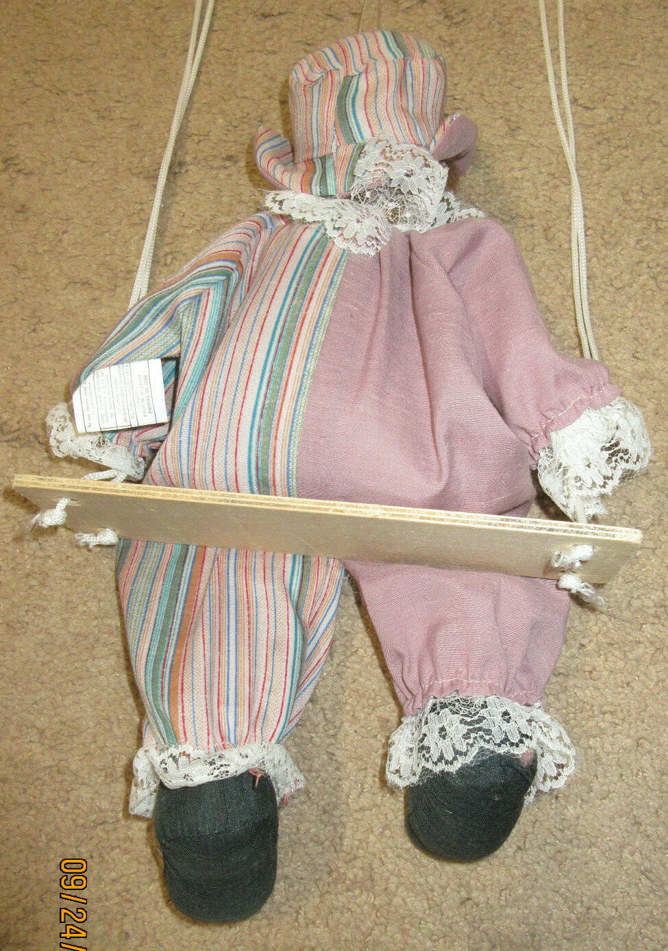 Clown: Marionette: Pink Striped Clothing