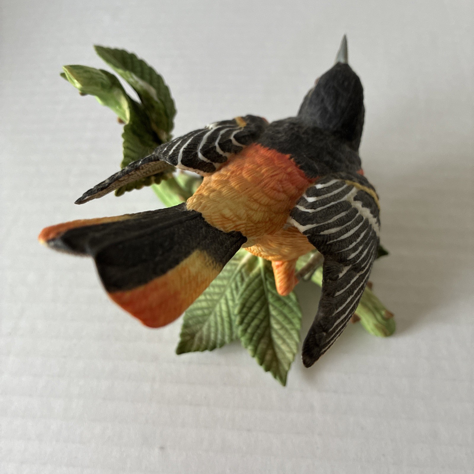 Vtg 1990 Lenox Baltimore Oriole Fine Porcelain Garden Birds Figurine