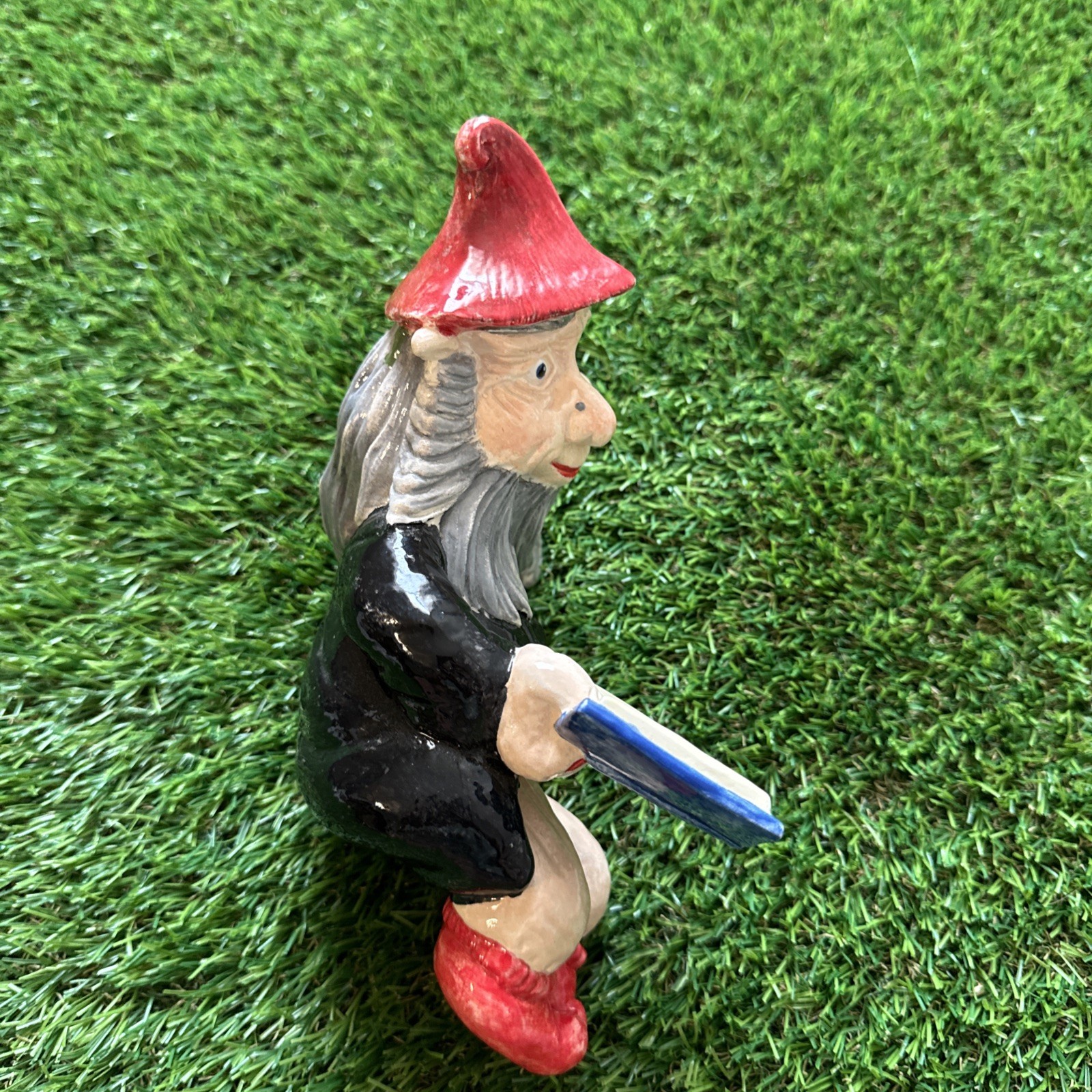 Funny Ceramic gnome figurine “money Gnome” Novelty Custom Made