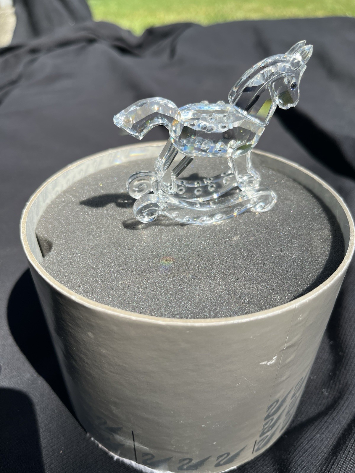 Swarovski Crystal Memories Clear Rocking Horse Figurine Boxed, Max Schreck