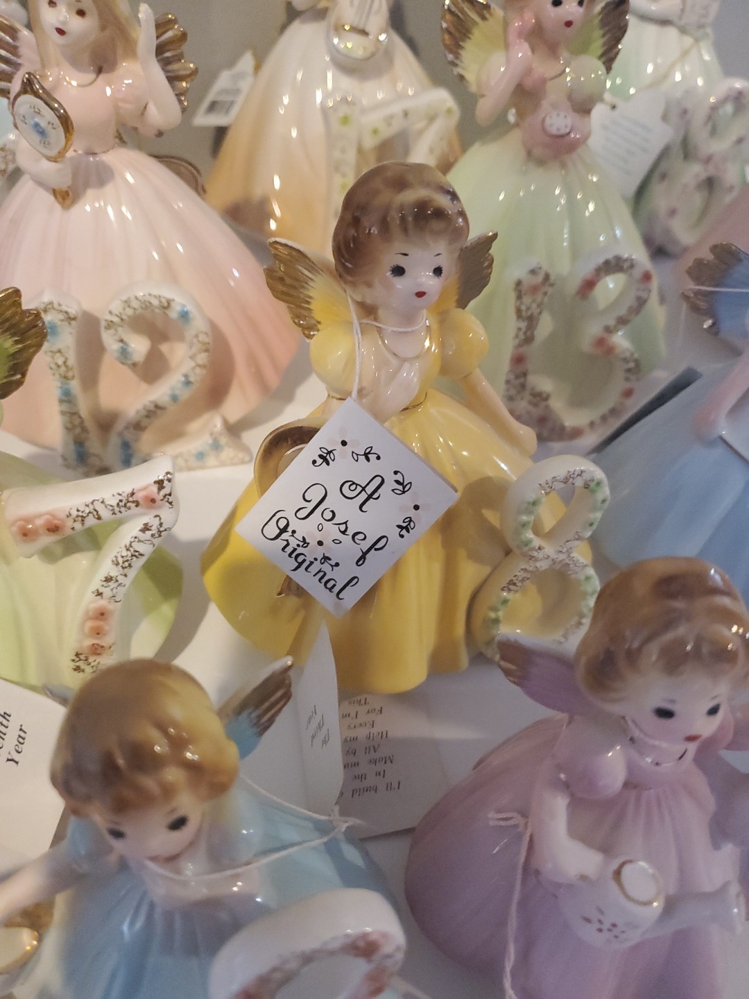 Vintage Josef Originals Birthday Girls Figurines Years 1-16 All Tags Except #2