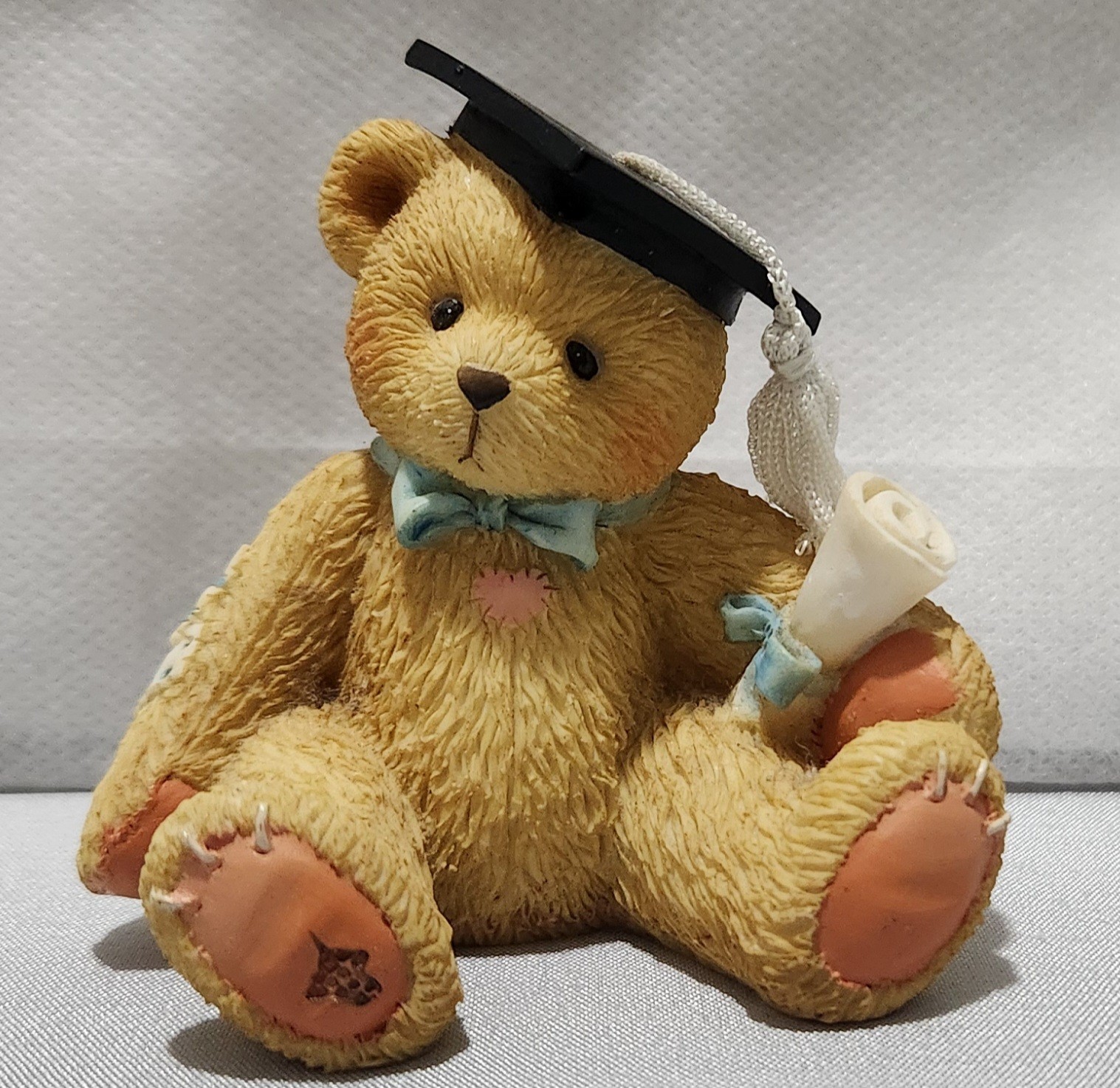 MINT! Cherished Teddies Boy Graduation Bear With Diploma 1995 Approx 2.5″x2.5″