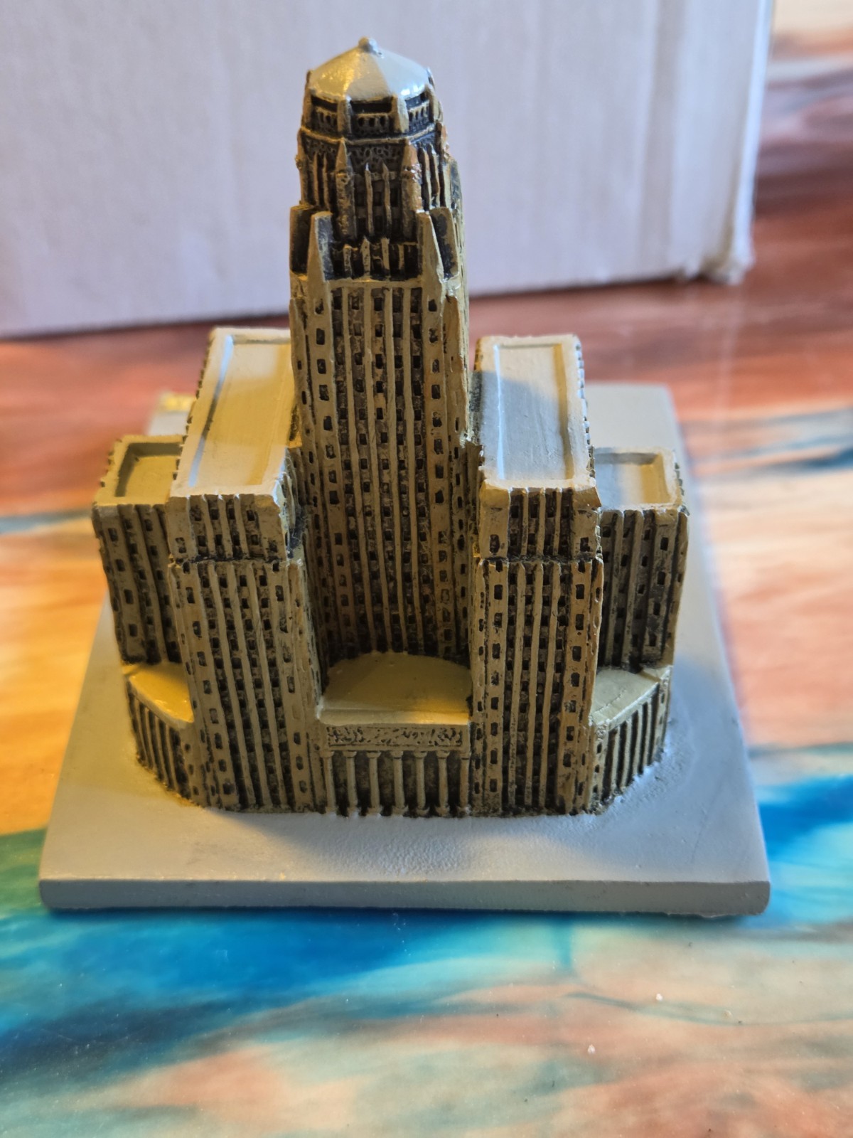 NTS Marketing Promotions Buffalo NY City Hall Ceramic Sculpture Painted Napa