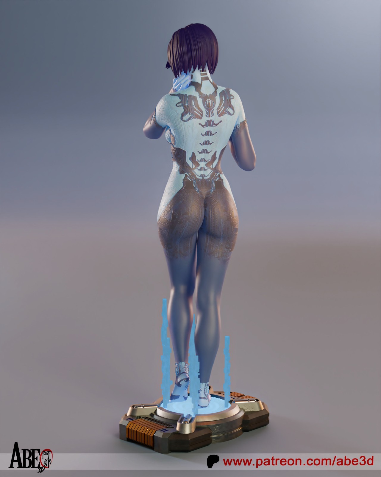 Cortana 12K Resin Model Kit Painted 3d Printed DIY Figure