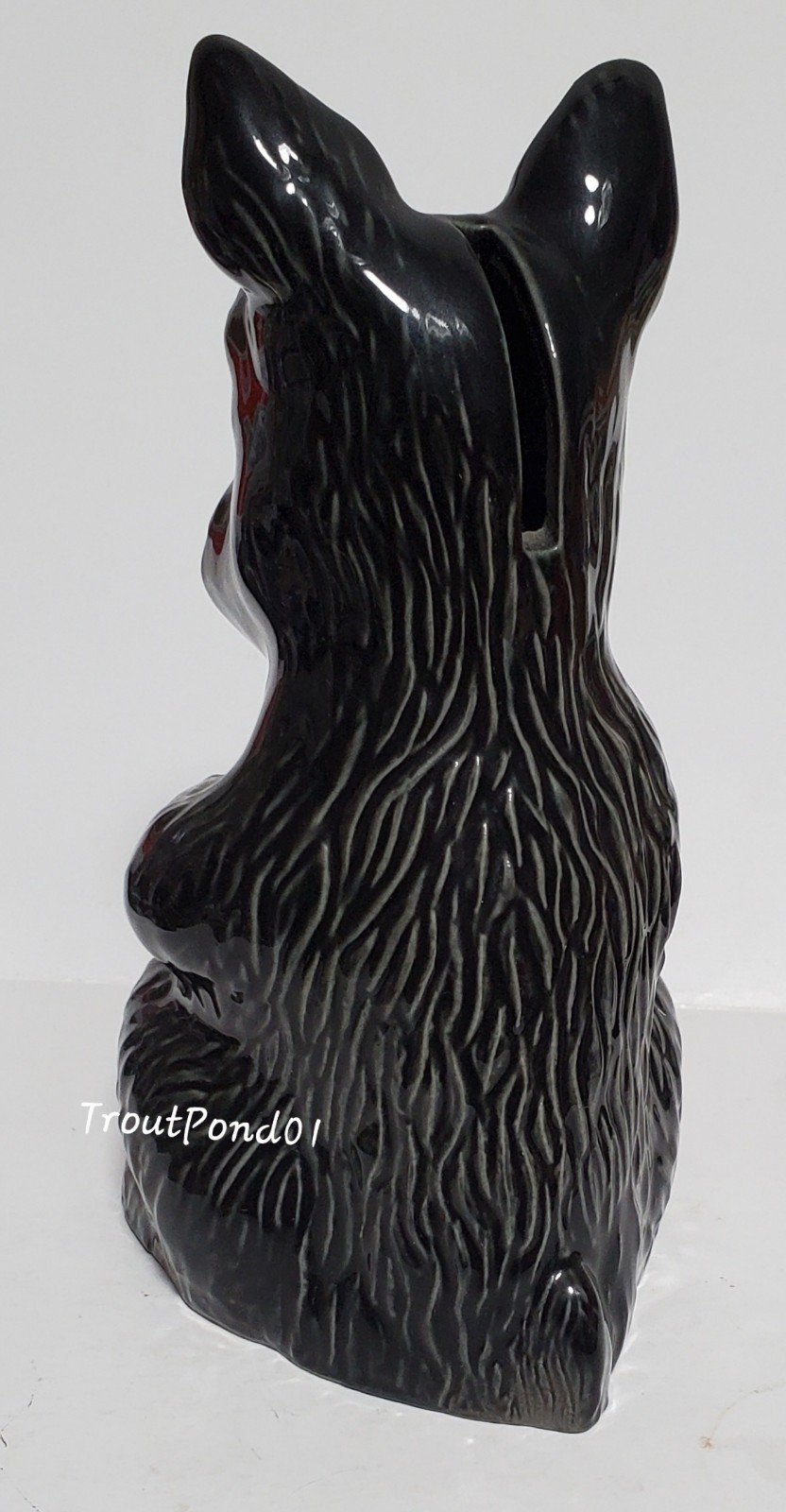 Wade Scottie Dog Scottish Terrier Porcelain Money Box Piggy Bank Blow-Up 1999