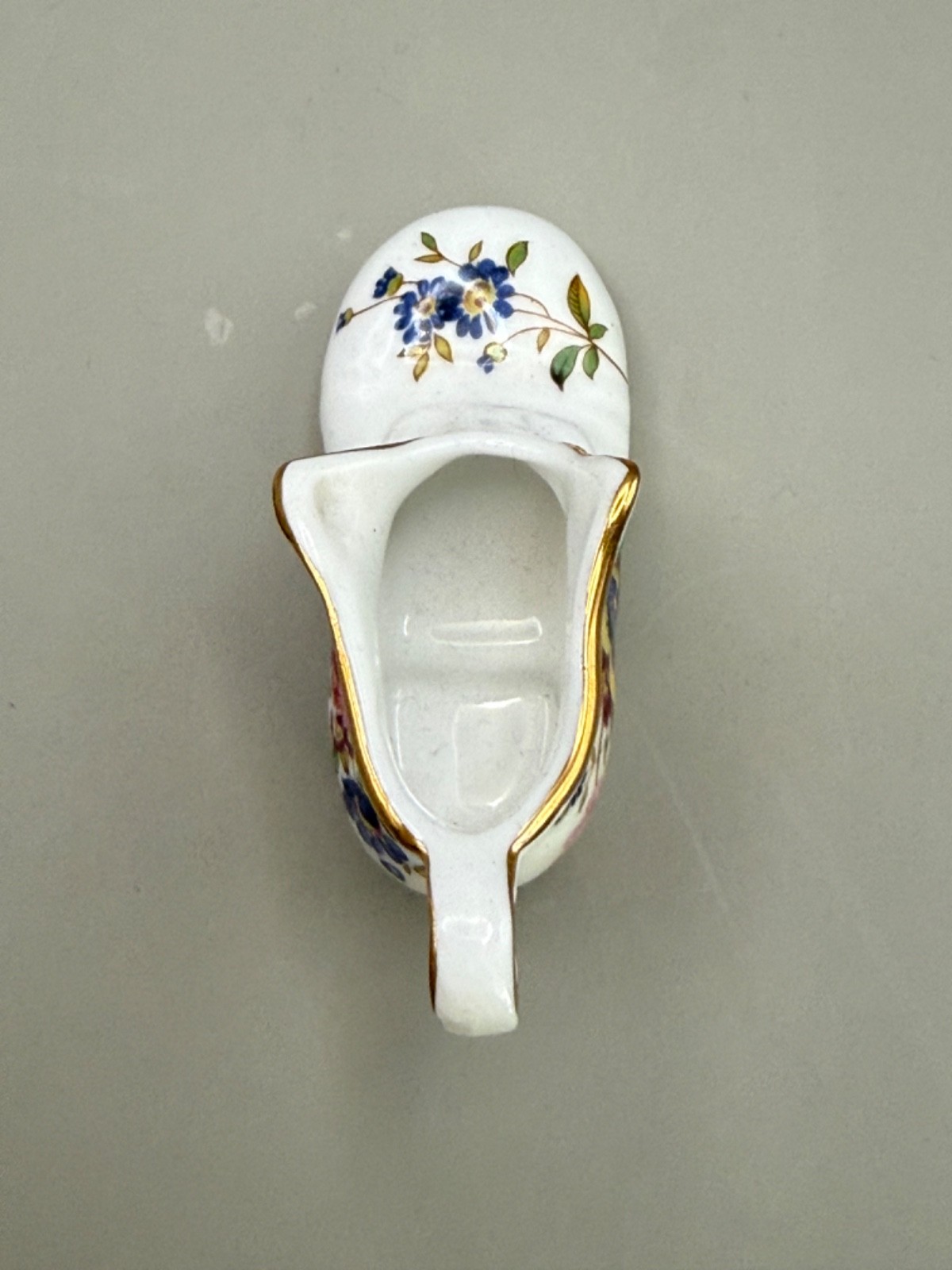 Hammersley Fine Bone China Boot Made In England 3.2″ Passion Flower & Rose