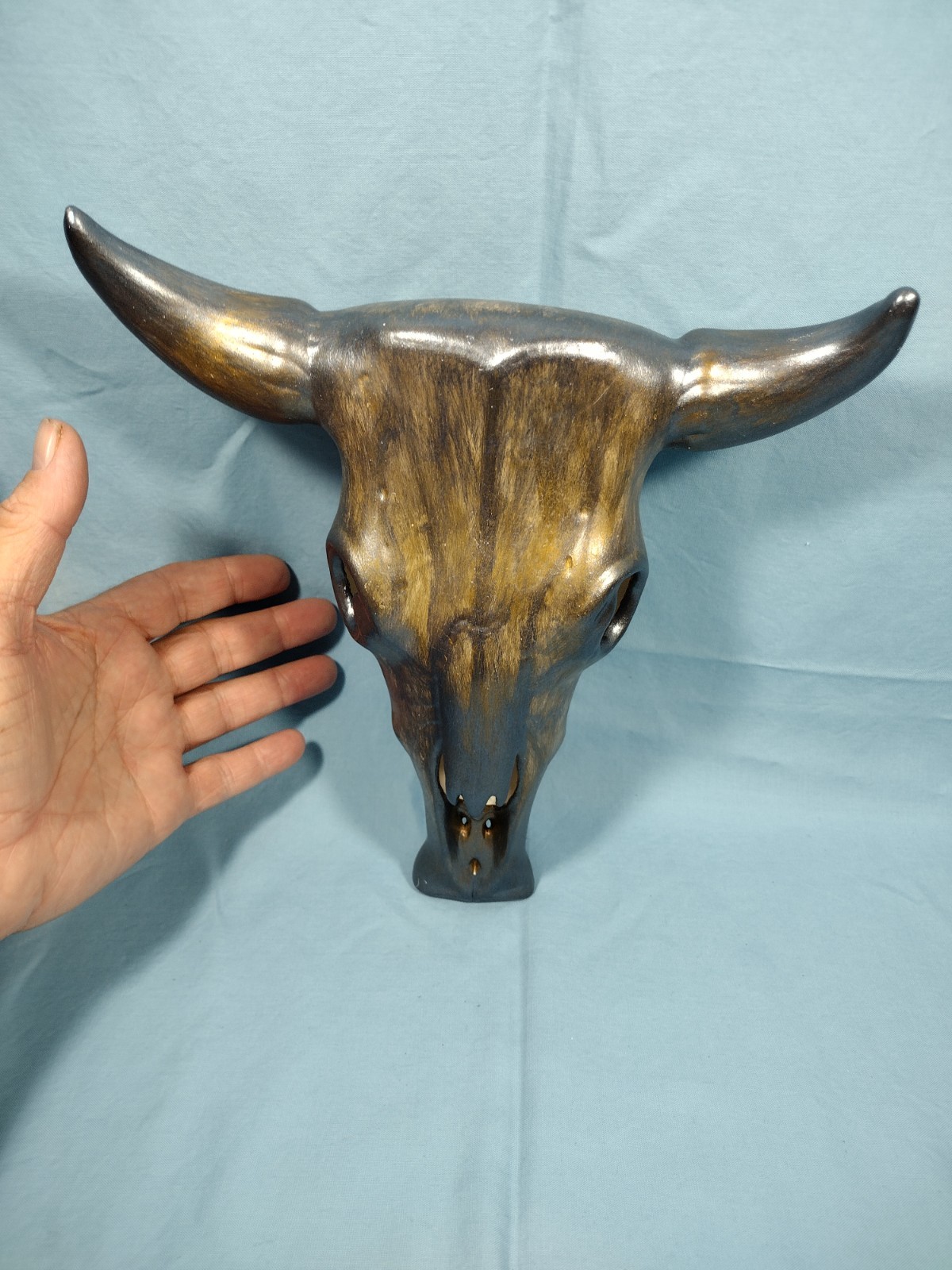 It’s A Ceramic Animal Head, Possibly A Replica Of A Texas Longhorn , Possibly.