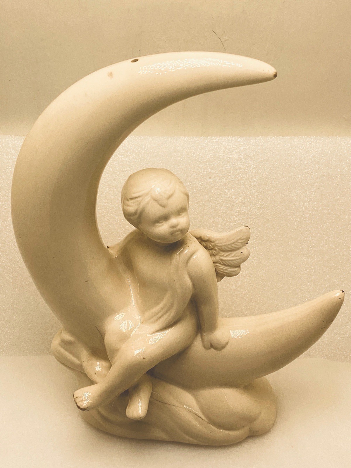 Celestial Moon Child Cherub Angel Figure Home Garden Faith Love Eternity