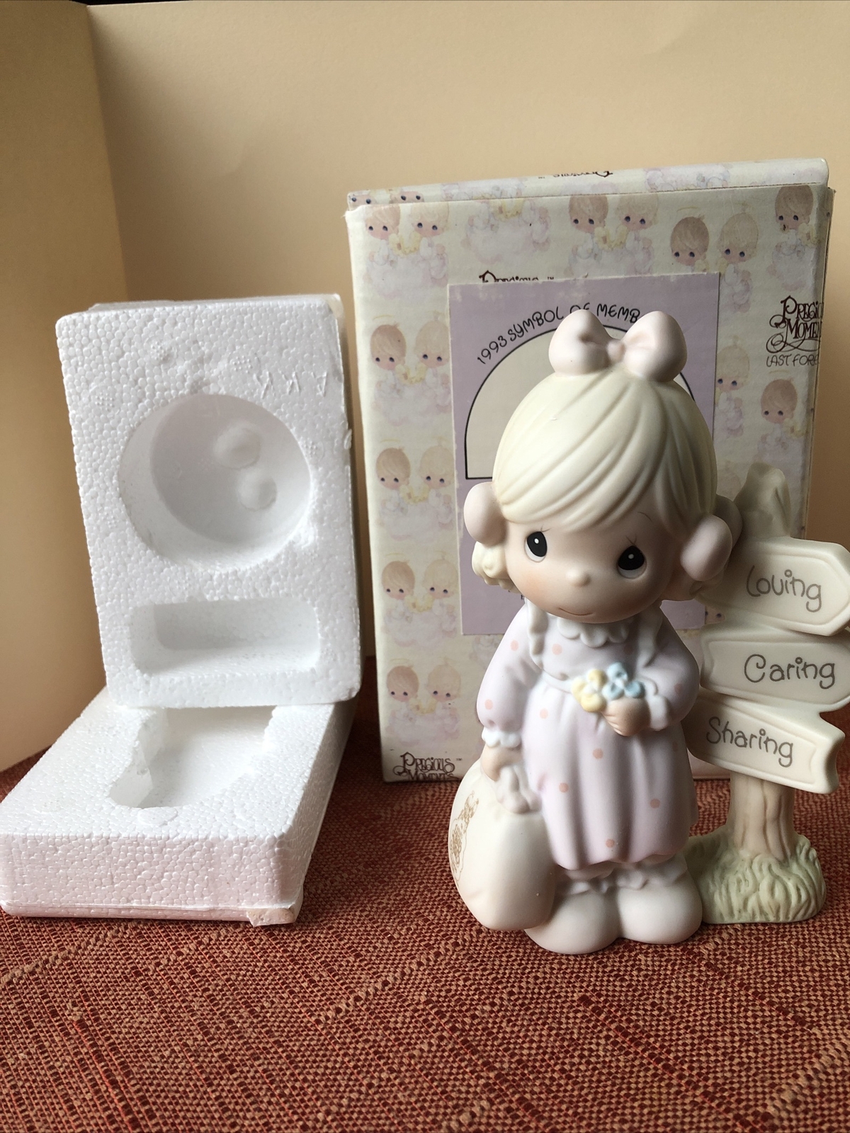 Precious Moments “LOVING, CARING and SHARING ALONG THE WAY”. C0013 1993