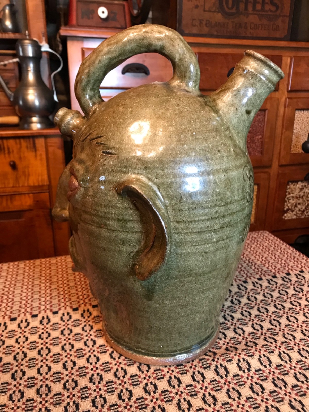 MICHEL BAYNE POTTERY FACE JUG