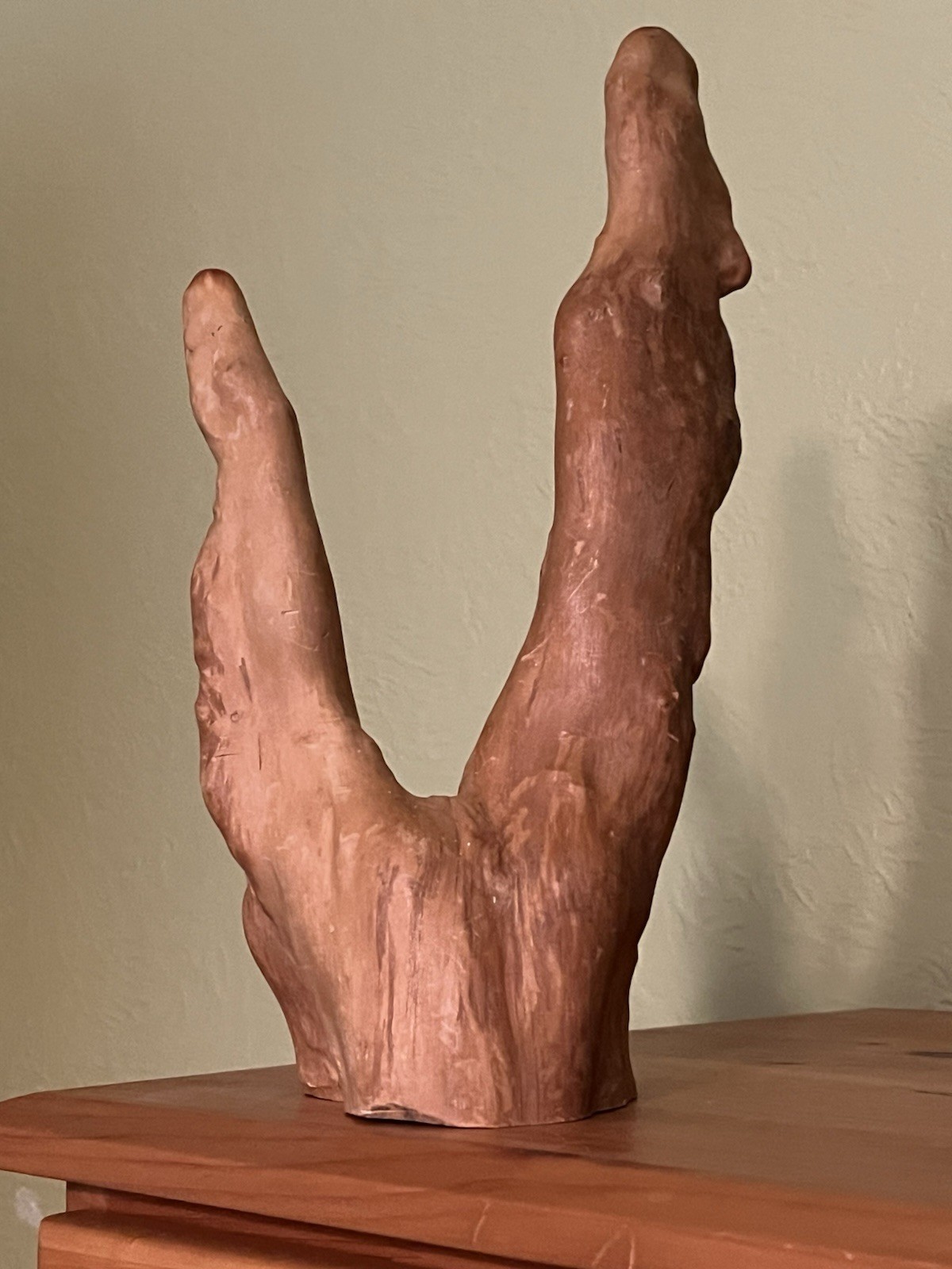 Vintage Natural Cypress Knee Wood Sculptures Set of 3 – Rustic Folk Art Decor
