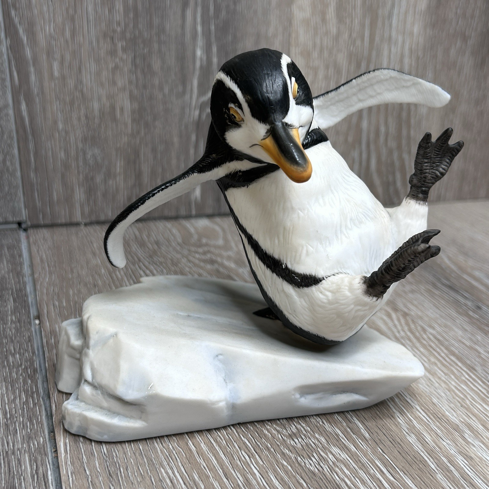 Franklin Mint Whoops! Penguin Figurine 1985 Michelle Emblem Hand Painted