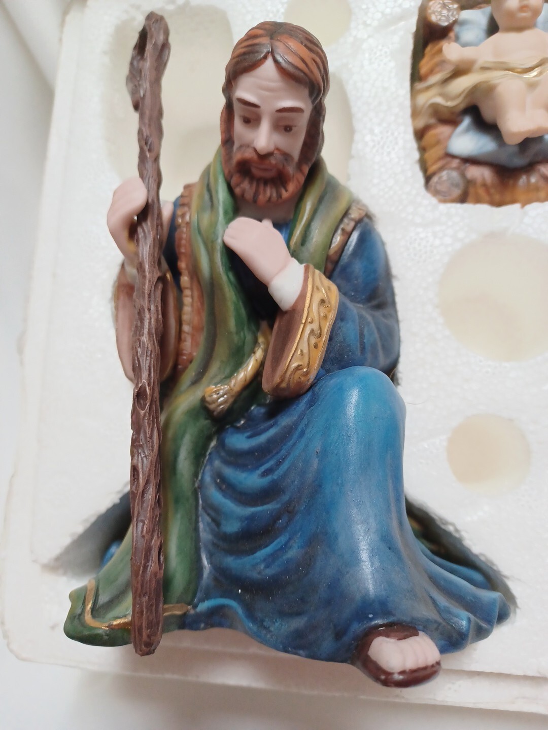 Hawthorne Village Mother Mary Father Joseph Christ Child Thomas Kinkade Nativity