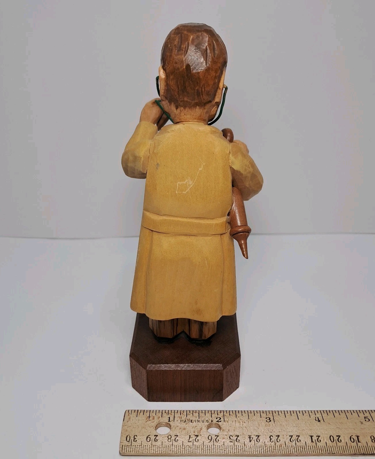 ARNI 1950s Italy, General Practitioner Doctor Hand Carved 7.5″ Wooden Figurine