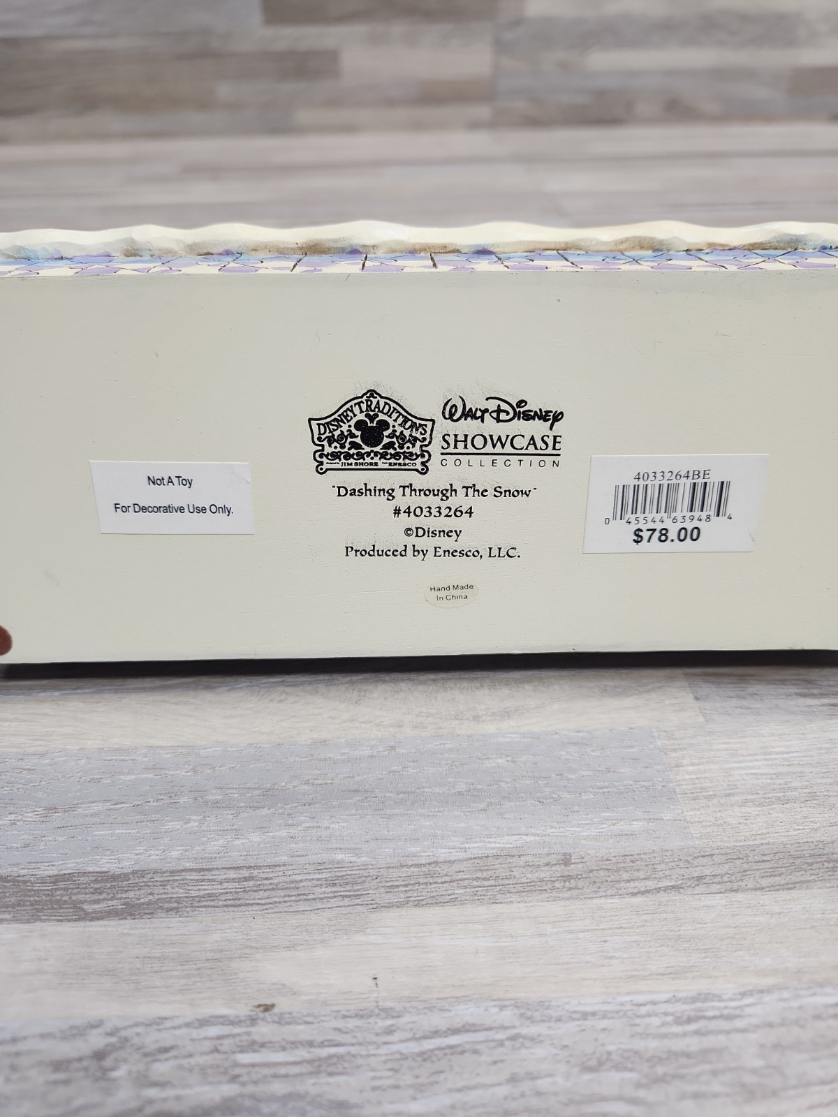 Jim Shore Disney Traditions “Dashing Through The Snow “ Mickey, Minnie & Pluto
