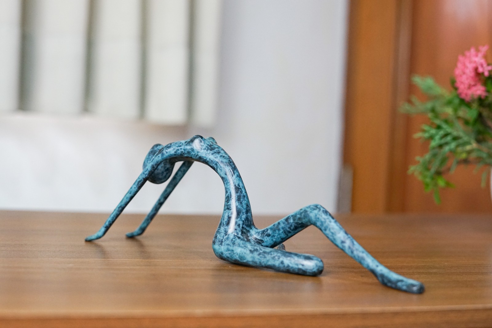 Abstract Body Art 11.4 inch, Vintage bronze sculpture, female nude, modern art