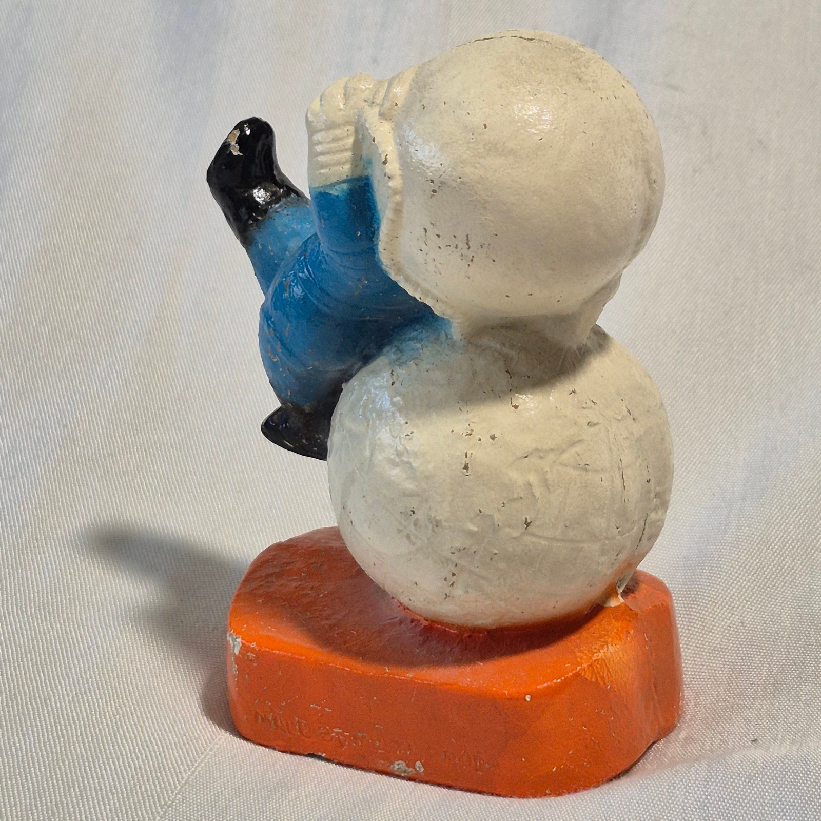 Vtg 60s Multi Products Chalkware Astronaut Globe Space Man Figure Charlie Brown