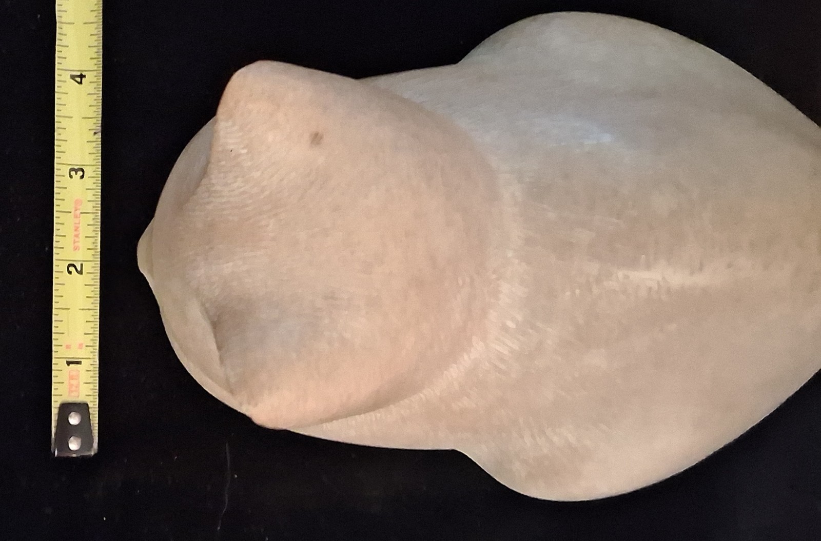 Vintage Islay Grimes Sleeping Cat Sculpture Cast Stone Beige Mid Century Modern