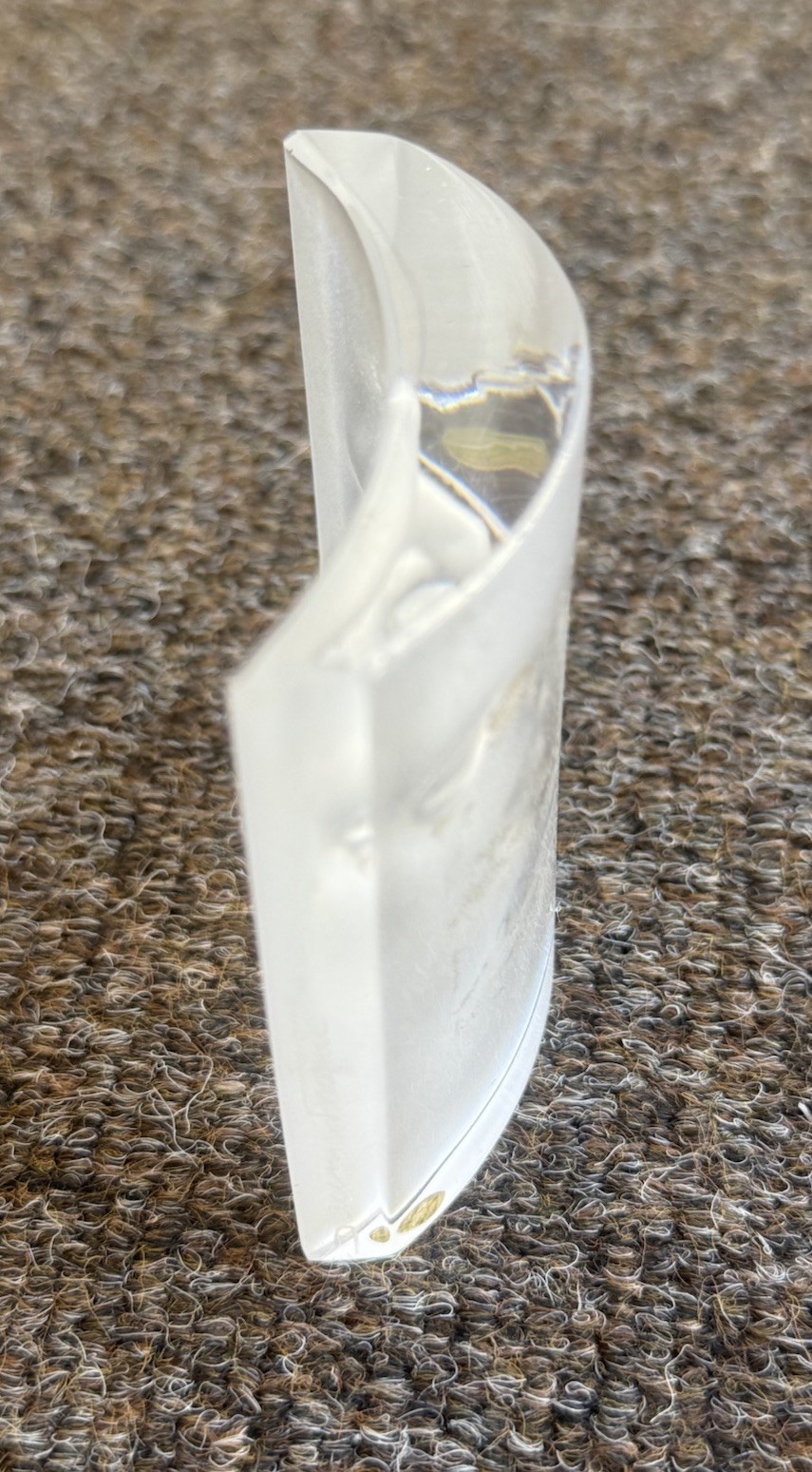 DAUM FROSTED CRYSTAL FACE SCULPTURE/PAPERWEIGHT by ROY ADZAK READ