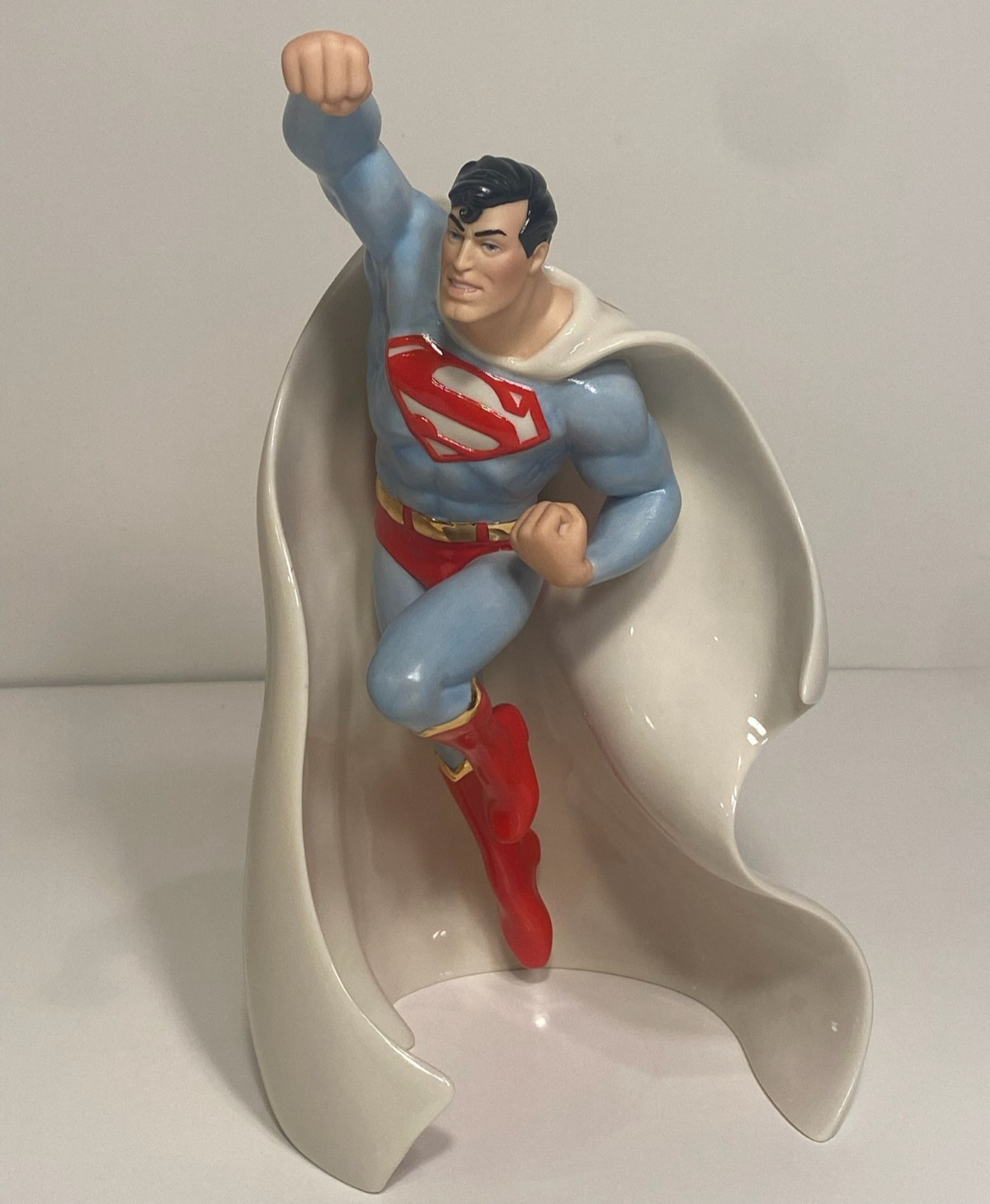Lenox Superman Figurine DC Comics Man of Steel NIB w/ COA 24K Gold Fine China