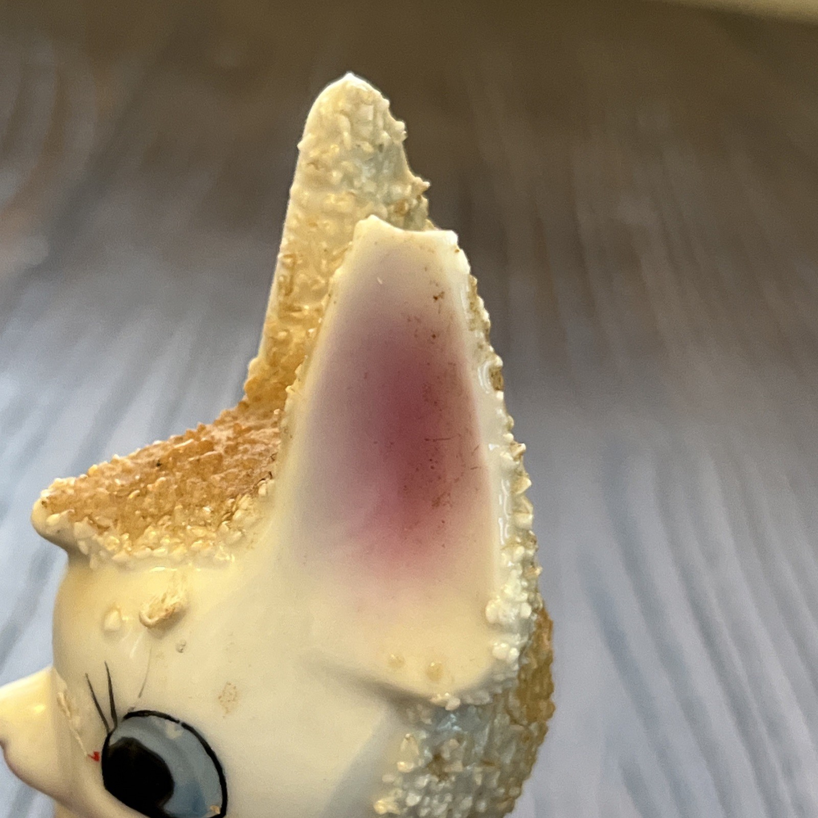 Vtg Arnart Anthropomorphic Deer Doe Figurine Dot Bow Tie 5″ Ceramic Japan AS IS