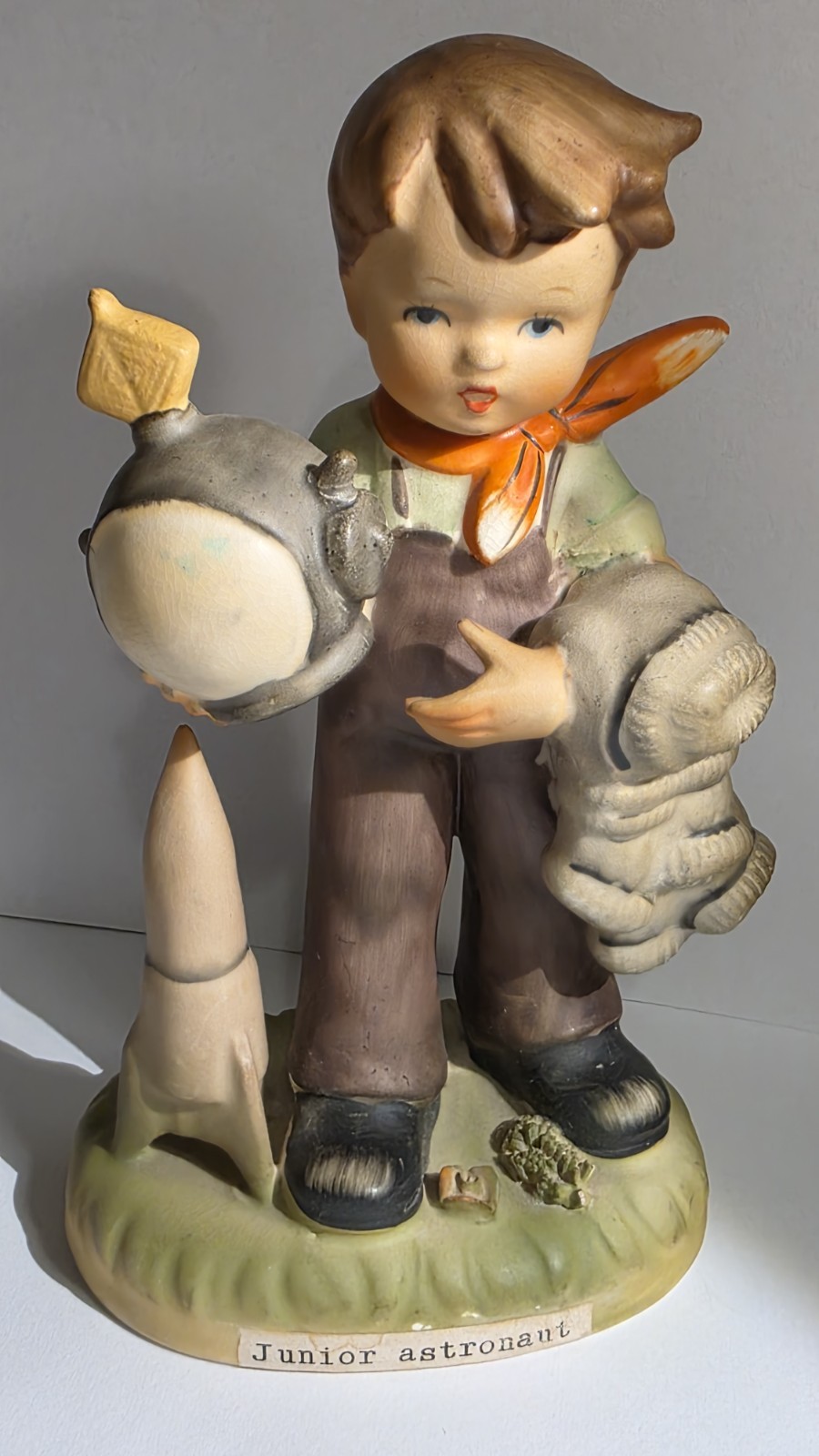 Vintage Goebel Hummel Style Junior Astronaut Boy Figurine, Erich Stauffer U8588