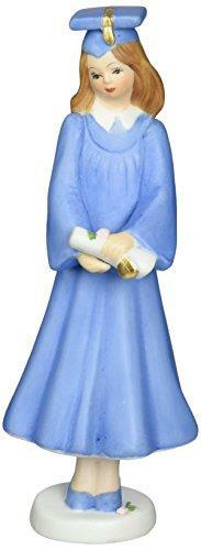 Enesco Growing Up Girls “Brunette Graduate” Porcelain Figurine, 7.5”