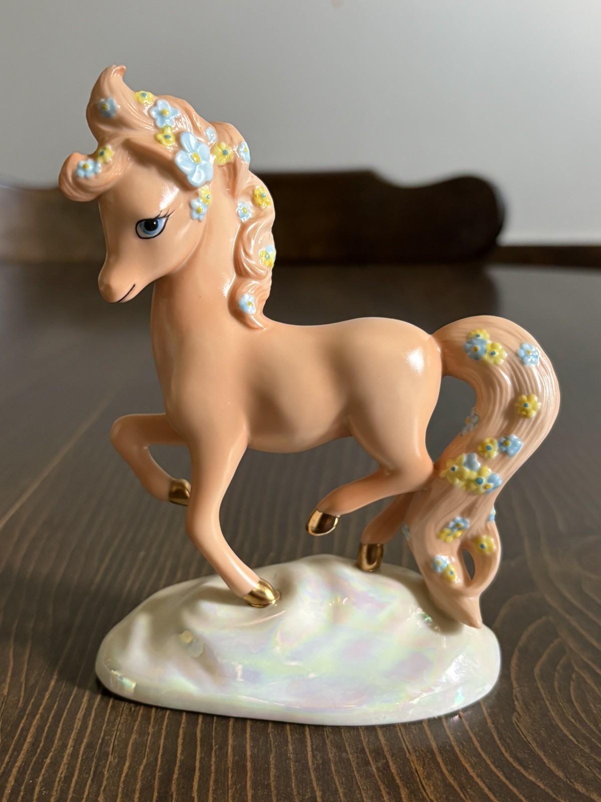 Vintage 1991 Franklin Mint Blossom Pony Figurine Figure Statue Horse Animal RARE