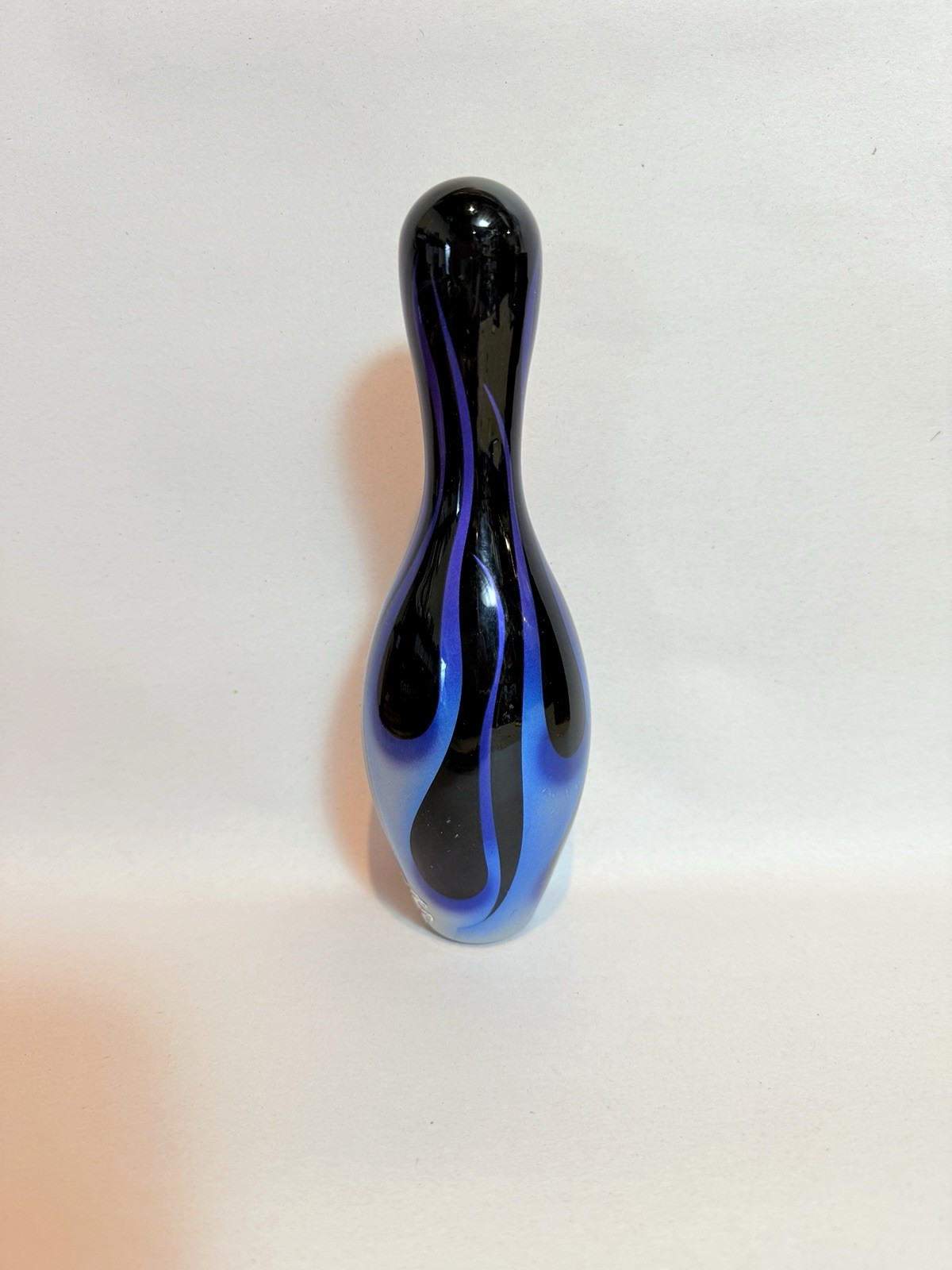 PIN HEAD 7 1/2″ TRIBAL FLAMES Miniature Bowling by L.Salazar Hot Rod Underground