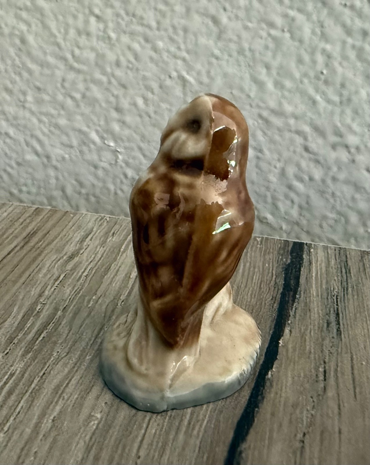 WADE BARN OWL, WHIMSIES SET 8, 1977 Blue Brown