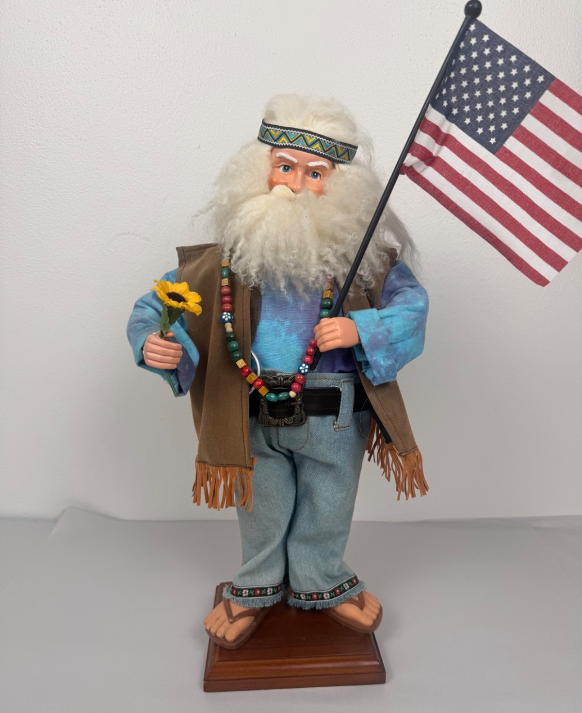 Vintage 18″ Old Hippie HIPPIE Collectible 2003 He’s So Groovy Man RARE Mint Cond