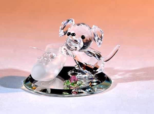 New Crystal World Hush Puppy Miniature Figurine