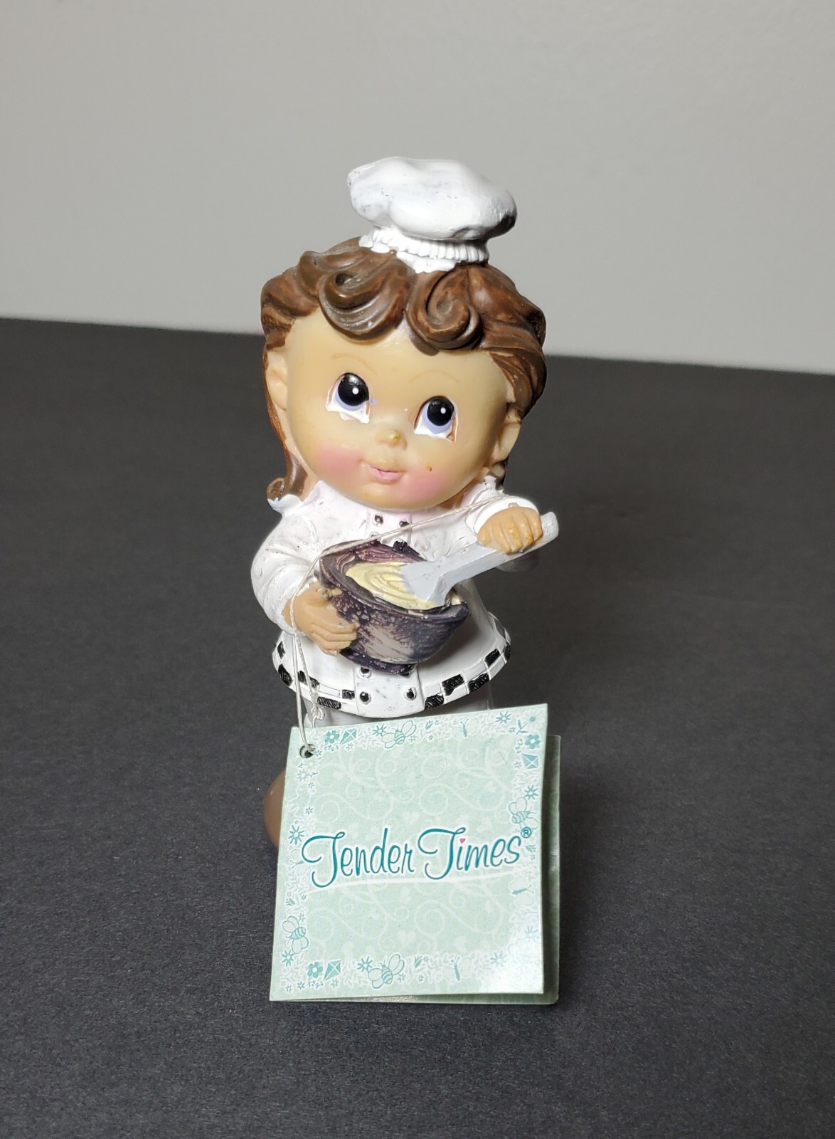 VTG Tender Times Master Chef Little Boy Happy Moments To Remember 4.5″ H , RARE