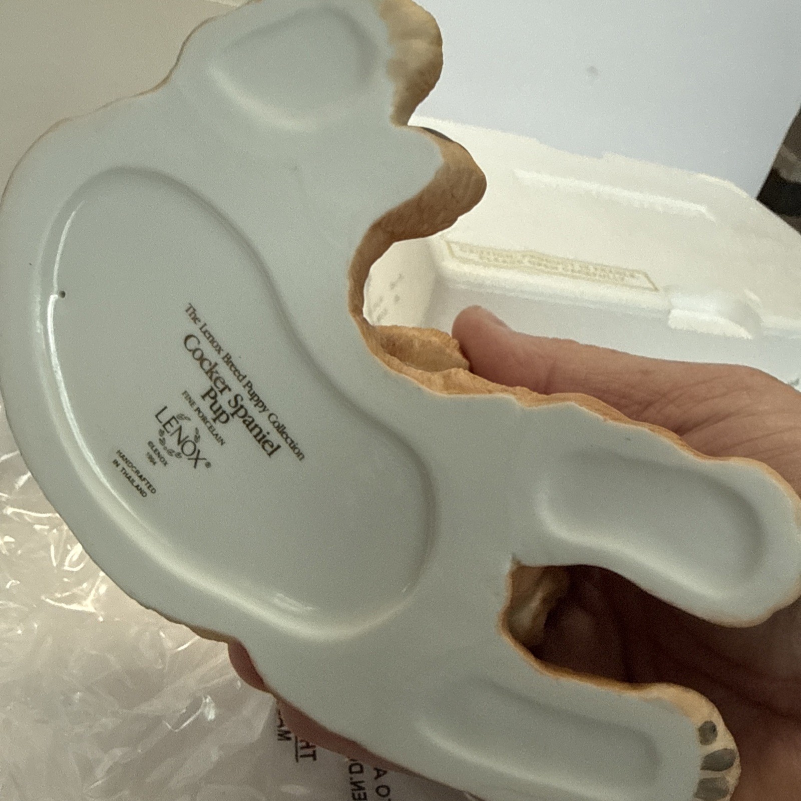 Lenox Vintage Cocker Spaniel Puppy Porcelain Figurine