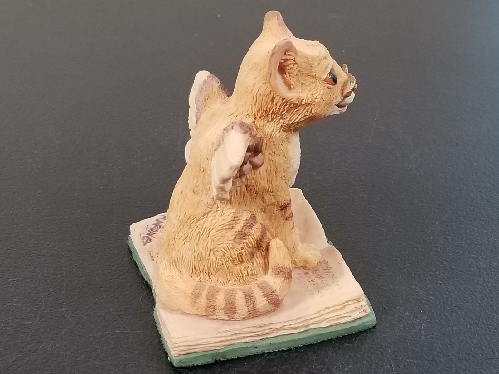 Signed Pocket Dragons The Library Cat 1992 Real Musgrave Figurine Made in UK