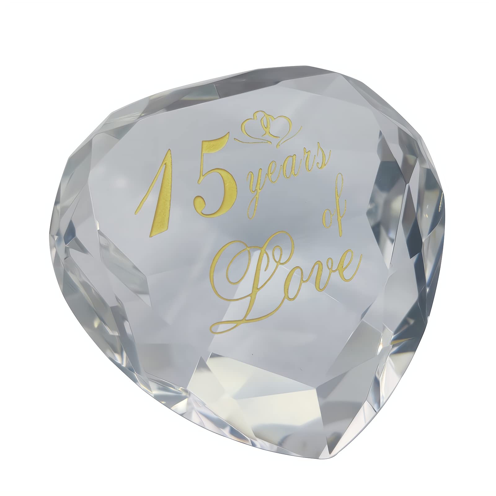 15th Wedding Anniversary Crystal Husband Wife, 15 Year Valentines Day Romantic