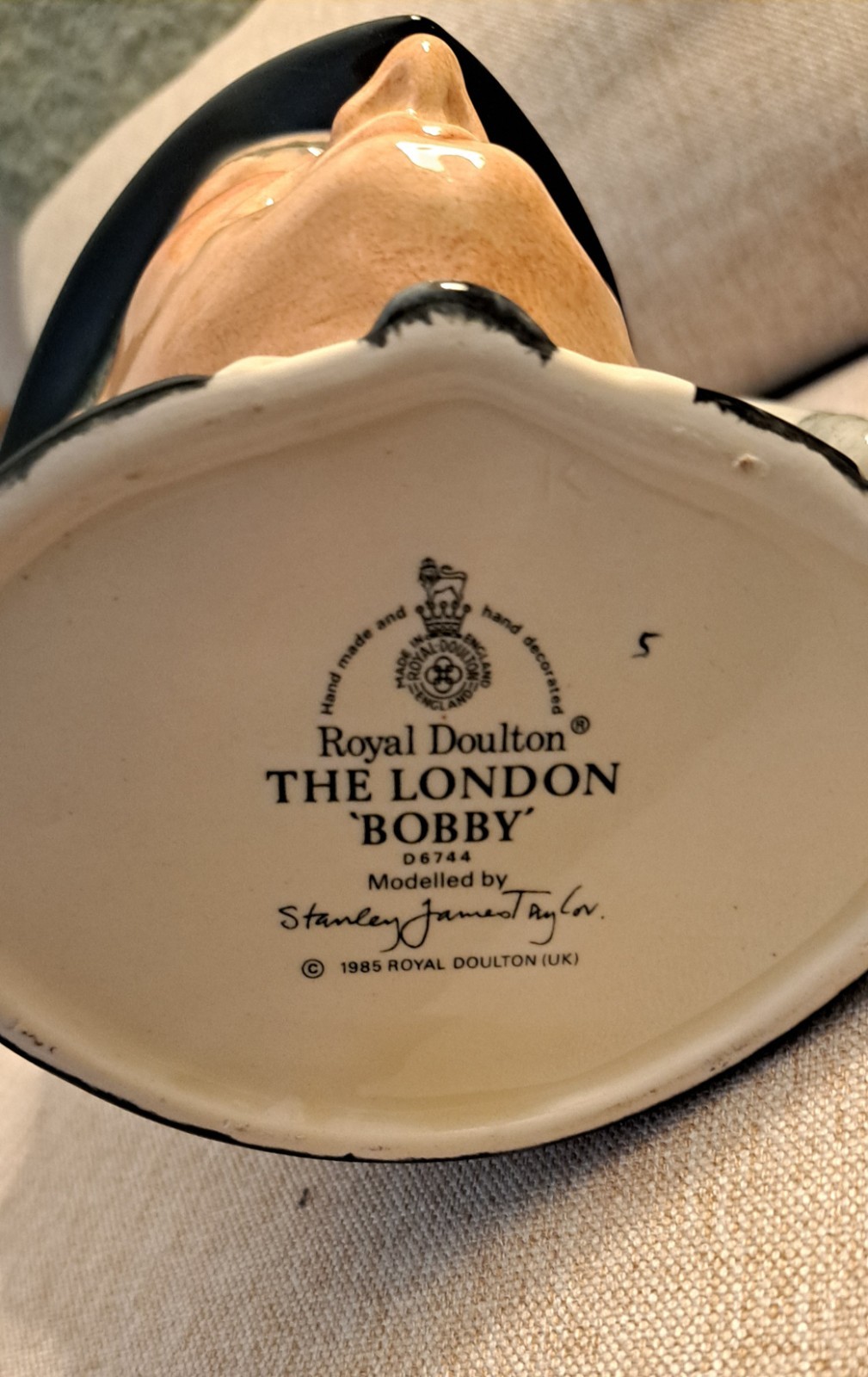 Royal Doulton The London “Bobby” D6744 Modelled By Stanley James Taylor 1985