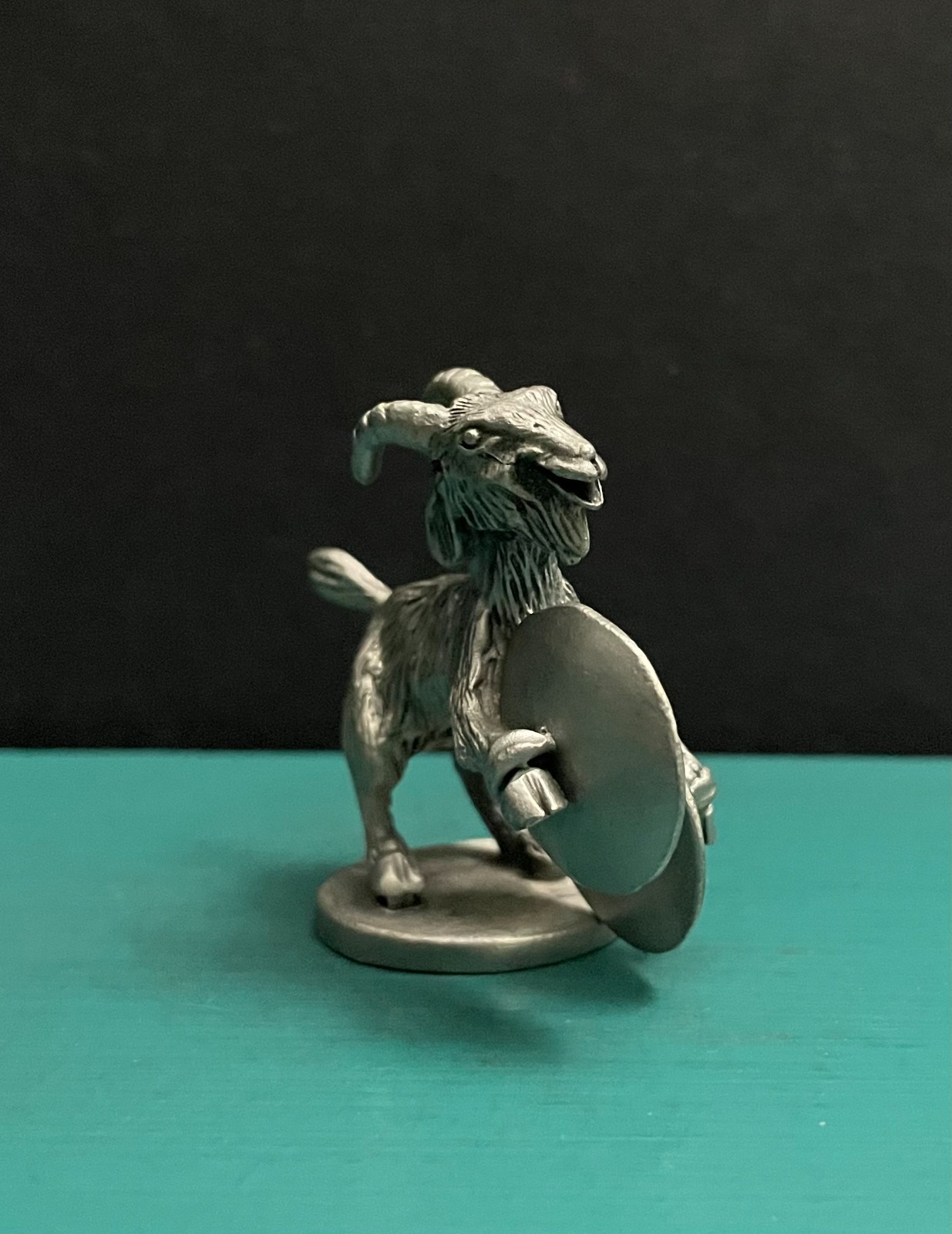 Hudson Pewter Metal Goat Cymbals Percussion Marching Animal Band Mascot Figurine