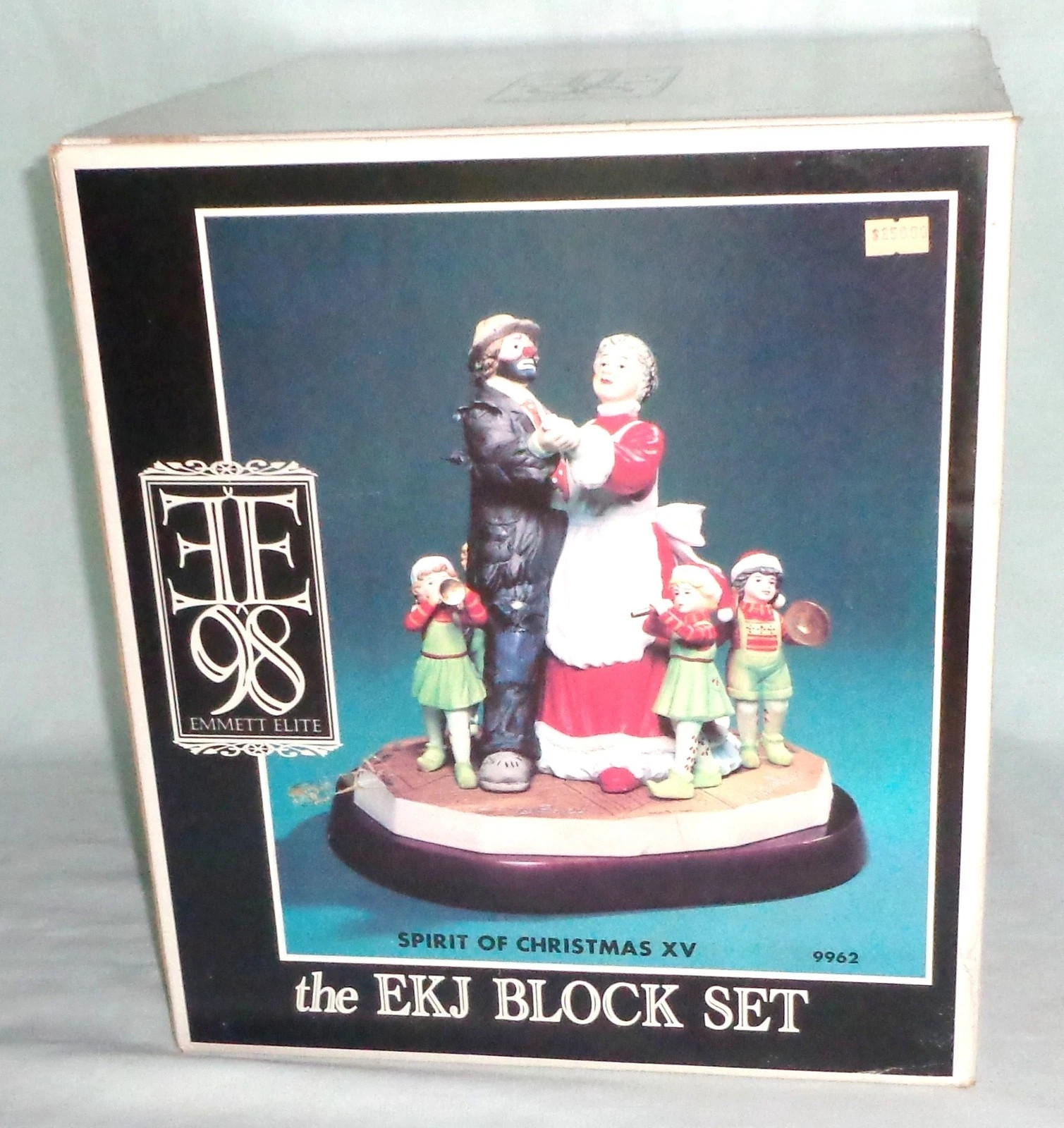 Emmett Kelly EKJ Block Set Spirit of Christmas XV Figure w/ COA RARE 0153/1500