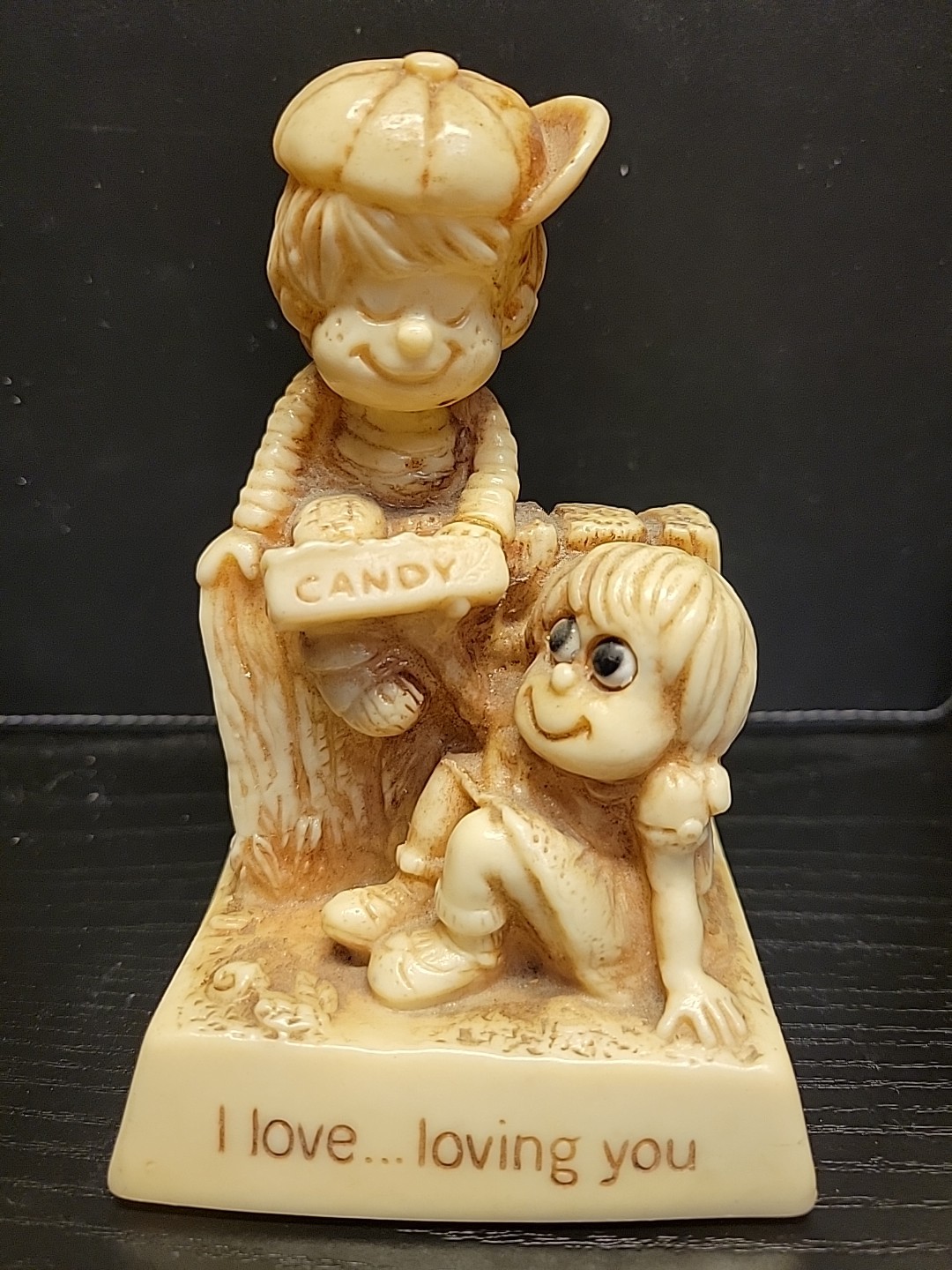 Russ Berrie & Co. Inc. #740 – I love…loving you – Figurine 1979 Made in USA