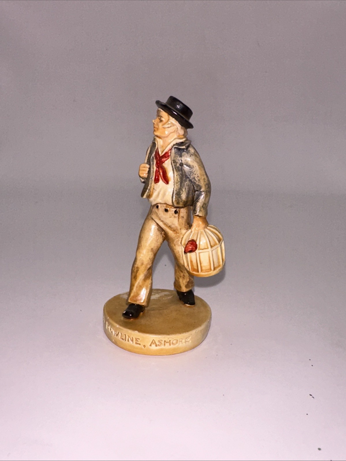 VTG 1950 Handpainted Ceramastone Sebastian Miniatures Tom Bowline, Ashore 6246