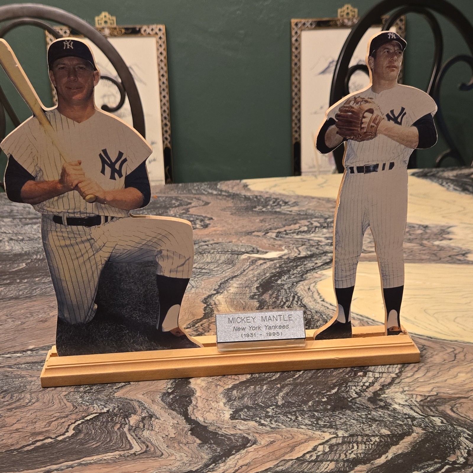 Mickey Mantle New York Yankees Collectible Figurine 1951-1968 Baseball