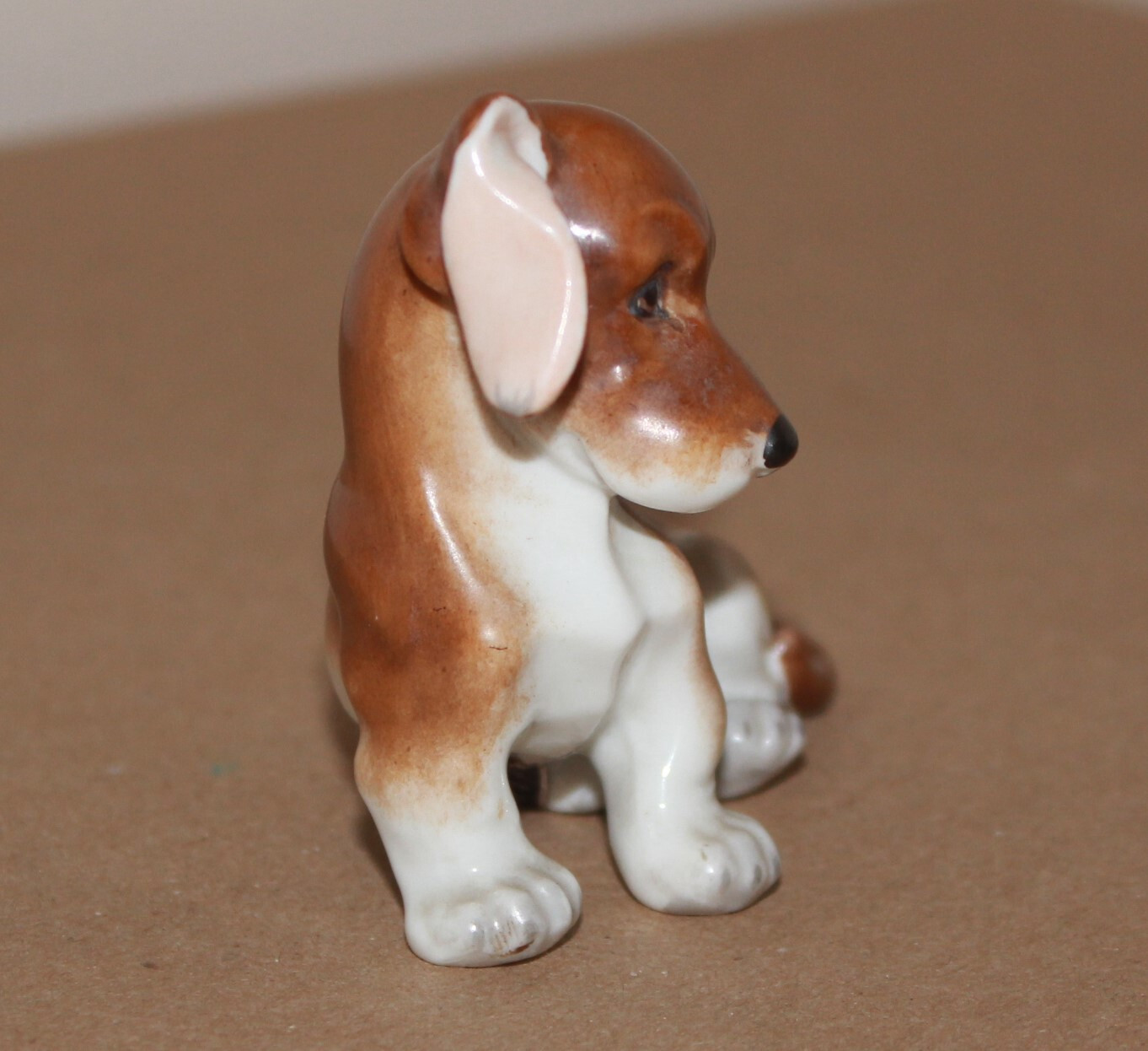 Antique Augarten Wien Porcelain Figurine Dachshund Dog 1671 Hund Dackel Austria