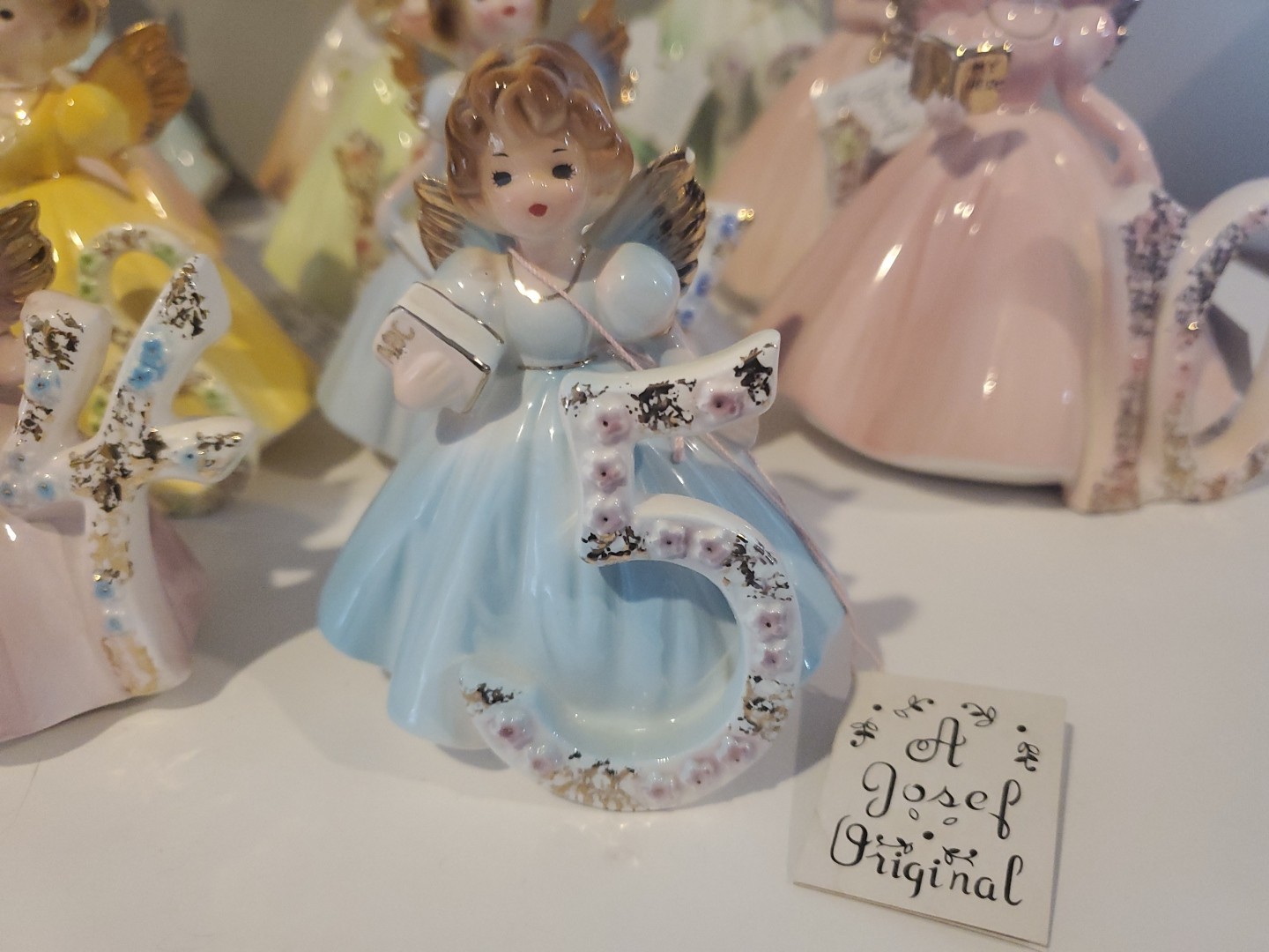 Vintage Josef Originals Birthday Girls Figurines Years 1-16 All Tags Except #2