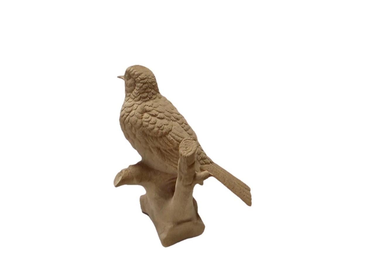 Dolfi Carved Wood Bird Original Made In Italy 2.25”x1.75”x3”